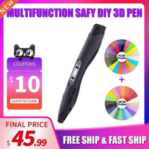Enotepad SL300 3D Printing Pen Support ABS PLA Filamant 1.7