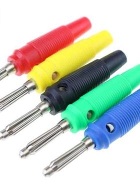 5pcs/lot 4mm Solderless Stackable Banana Plug 32A Large Curr