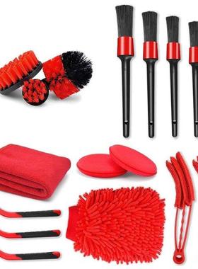18 Pcs Car Cleaning Tool Set, Car Cleaning Kit With Car Deta