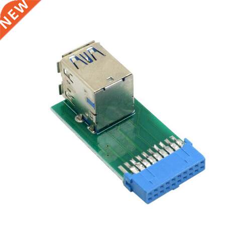 1pcs Double-decker Tpye USB .0 Hub 19pin USB .0 header to