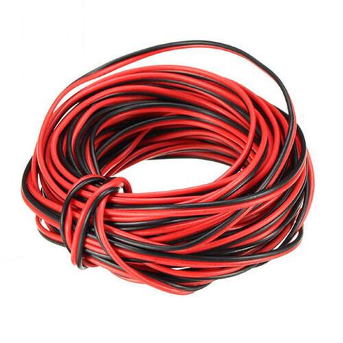 10M Copper 22AWG 2 Pin Red Black  PVC for LED Strip Light