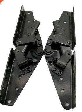 2Pcs Black Stainless Steel Sofa Hinges Folding Bedding Mecha