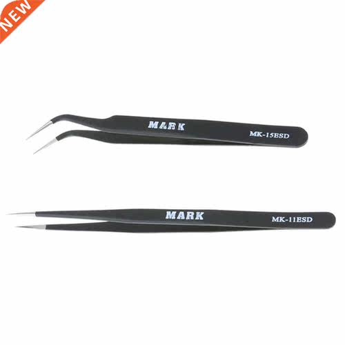 2Pcs ESD-11 ESD-15 RVS Anti-static Tweezers Set for Phone Re
