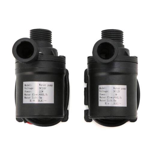 800L/H 5m DC 12V 24V Solar Brushless Motor Water Circulation