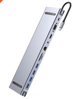 Aluinu Type-C Docking Station For Port 11 In 1 TYPE-C To U