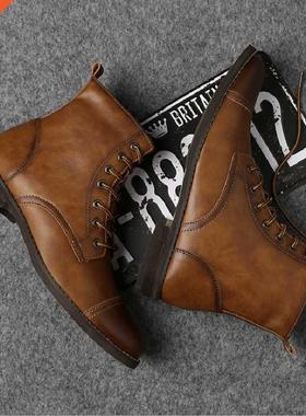 Men's Boots Men's Martin Boots Plush Warm Men's