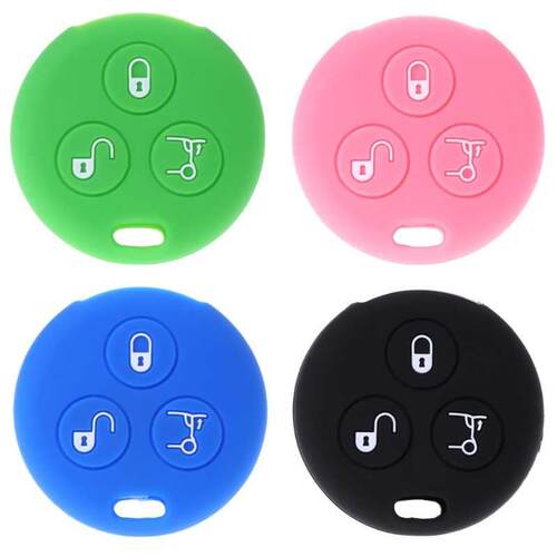 New Silicone Car Key Case Cover Fits for enz Smart City Roa