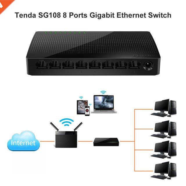 Tenda Sg108 8-Port Gigabit Ethernet Network Switch Ethernet