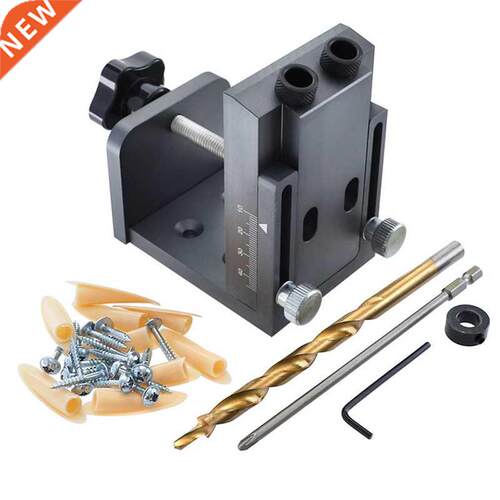 9mm Drill Guide Dowel Jig Set Woodworking Joinery Master W/