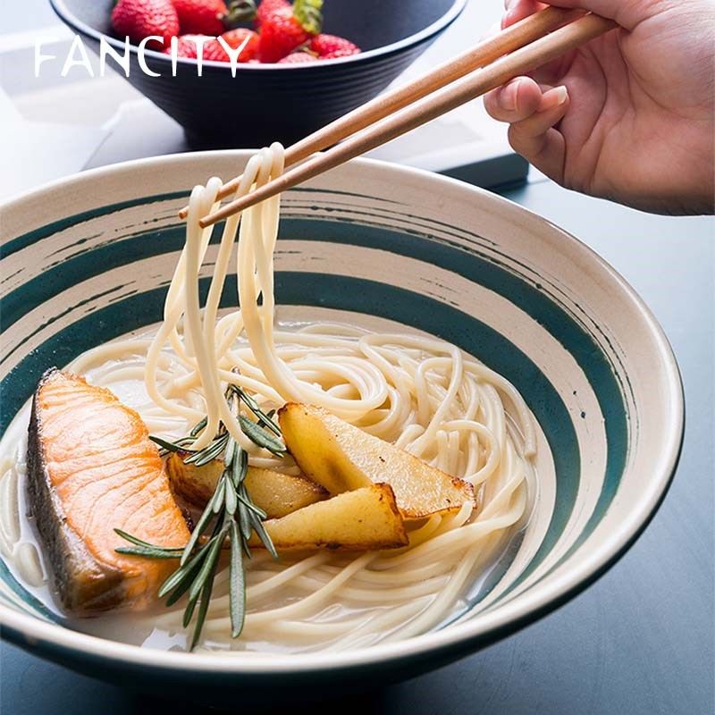 FANCITY Ramen bowl, Japanese style noodle bowl, commercial l