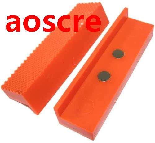 2pcs Vise Jaw Pads Vise Protection Strip Pair Of Magnetic So