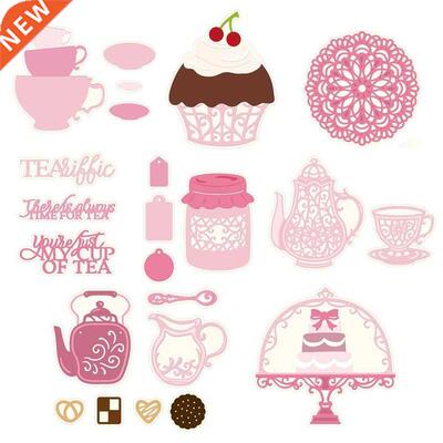 Teacups Cupcakes Layered Jam Jar TeaPot Cup Coaster Biscuit
