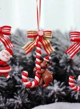 2021 New 3Styles Santa Claus Snowman Small Cane Candy Cane O