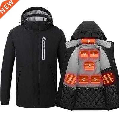Men 8 zone Heating Jacket Winter Electric Heated Clothes USB