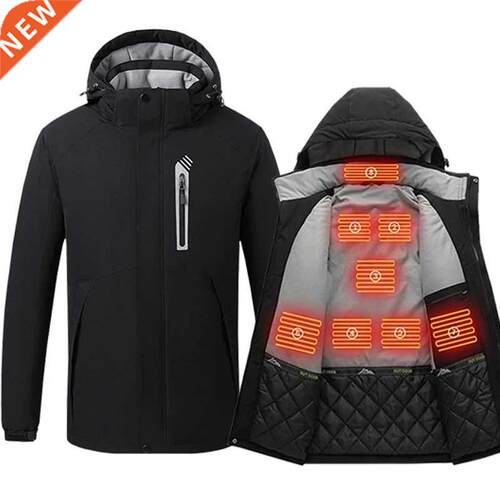 Men 8 zone Heating Jacket Winter Electric Heated Clothes USB