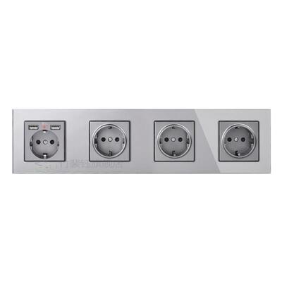 COSWALL 16A 1/2//4/5 Gang Russia Spain E Standard Wall Sock