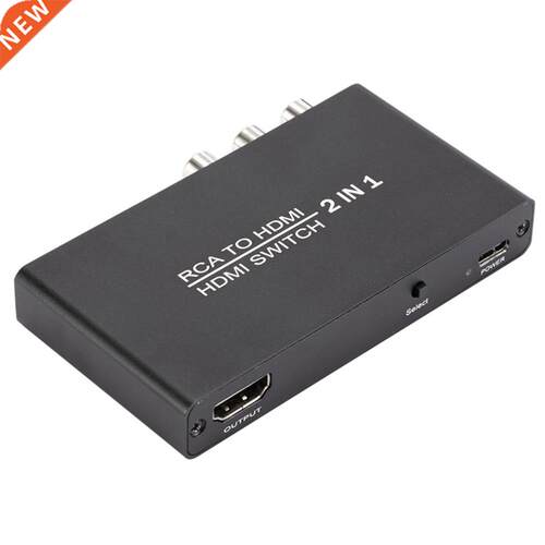 3 in 1 out RCA Converter Adapter Laptop Game Console Switch