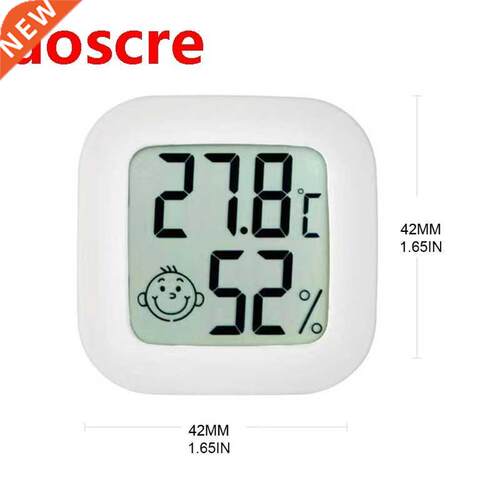 Digital Thermometer LCD Screen Moisture Meter Smart Temperat