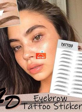 4D Hair-like Authentic Eyebrows Tattoo Sticker False Eyebrow