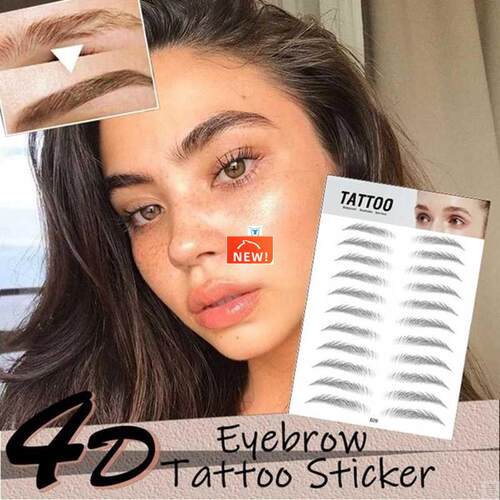 4D Hair-like Authentic Eyebrows Tattoo Sticker False Eyebrow