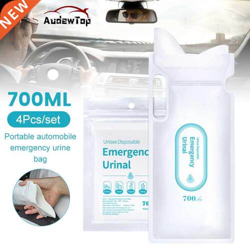 4PCS 700ml Emergency Portable Car Urine Bag Vomit Bags Mini