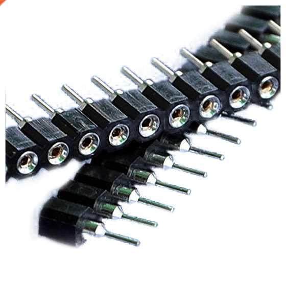 10 PCS SP Sngle Row 40 Pn 0.1nch Socket Connector Strp
