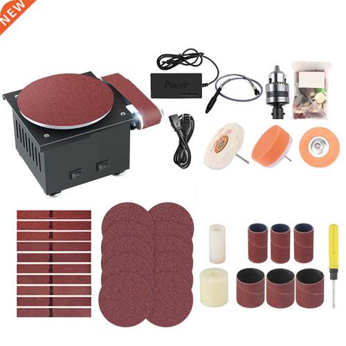 Electric Disc Sander Sanding Roller Bench Belt Sander with F