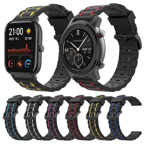 Silicone Strap For Amazfit GTR 47mm 42mm Stratos 2  Band W