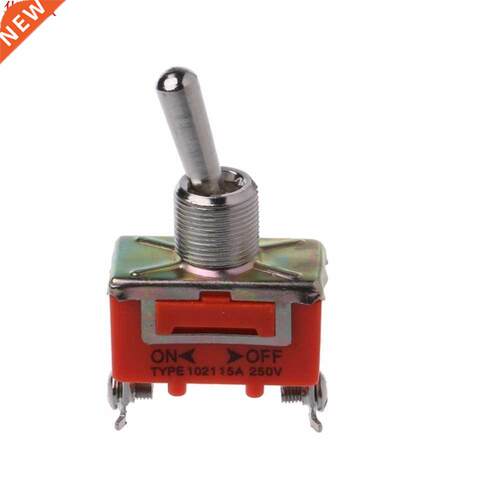 5A 250V Orange Heavy Duty SPST 2 Terminal ON OFF Toggle Swit