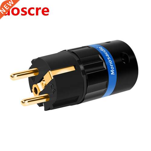 E104G/F104G Pure Copper Gold Plated EU Version Power Plug Sc