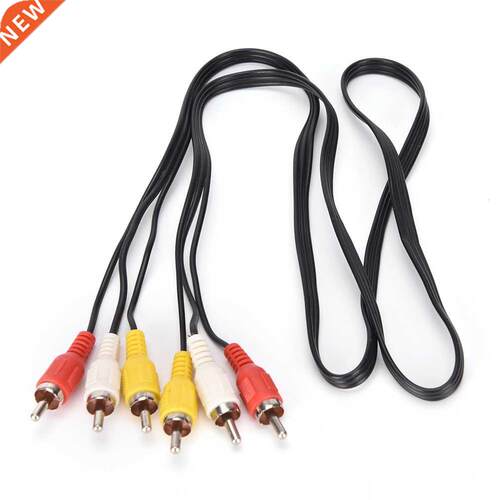 High Quality 3 RCA Male to 3 RCA Male Composite Audio Video