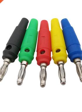 5Pcs/lot Solderless Side Stackable 4mm Banana Plug Speaker C