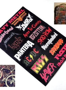 Vinyl Heavy Metal Metallic Band Logo Decal Rock Music Stick