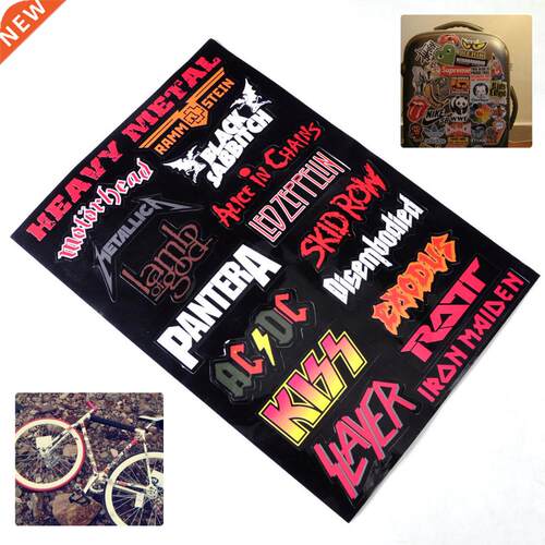 Vinyl Heavy Metal Metallic Band Logo Decal Rock Music Stick