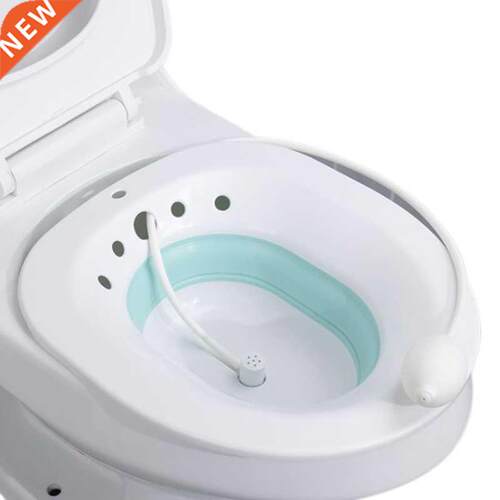 Folding Toilet Sitz Bath Bidet Flusher Wash Basin Soaking Ba