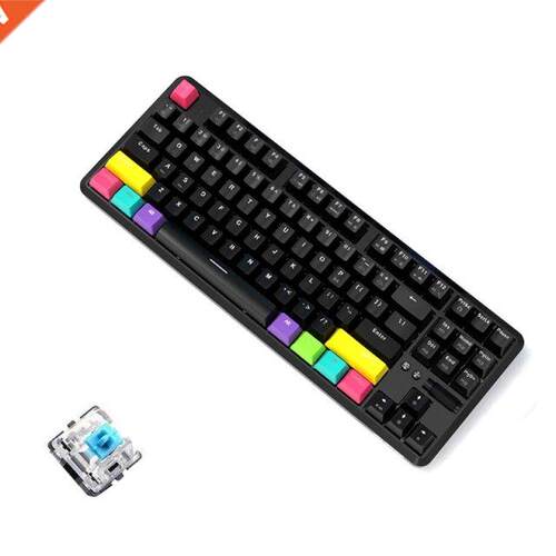 87 Keys Bluetooth-compatible Wired/Wireless Mechanical Keybo