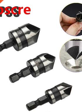 Countersink Drill Bit Set 3Pcs 1/4 Inch 12/16/19mm Hex Shank