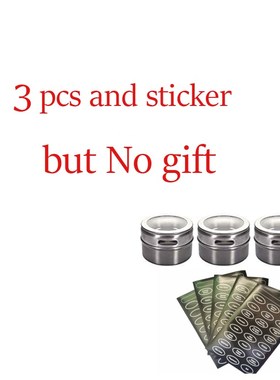 New Magnetic Spice Jars With Labels Stickers Seasoning Bottl