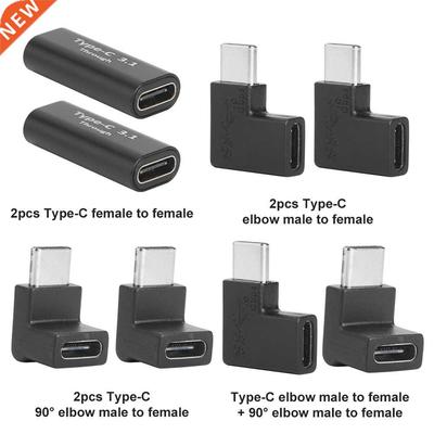 2Pcs USB 3.0 Type C Extend Adapters Fast Charging Data Sync