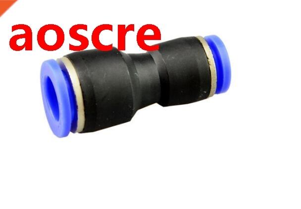 10 PCS Connector Quick Fitting 6mm hole to 4mm OD Tube Stra