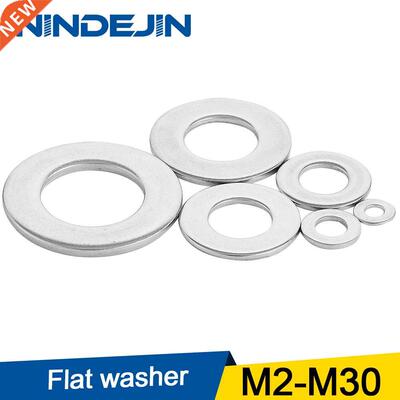 1/100pcs Flat Washer M2 M2.5 M M4 M5 M6 M8 M10 M12 M14 M16