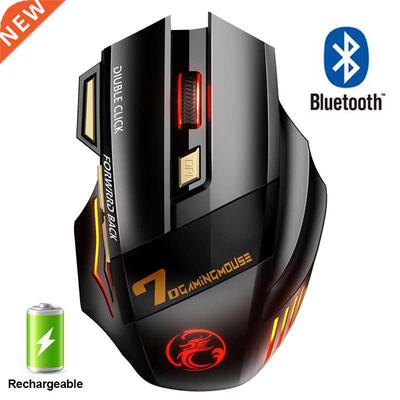 Rechargeable Wireless Mouse Bluetooth Gamer Gaming Mouse Com