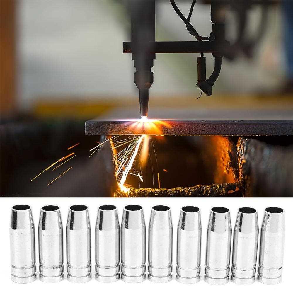 10 Pcs Gas Nozzle MAG MIG Nozzle for MB15 MB14 NW Protection