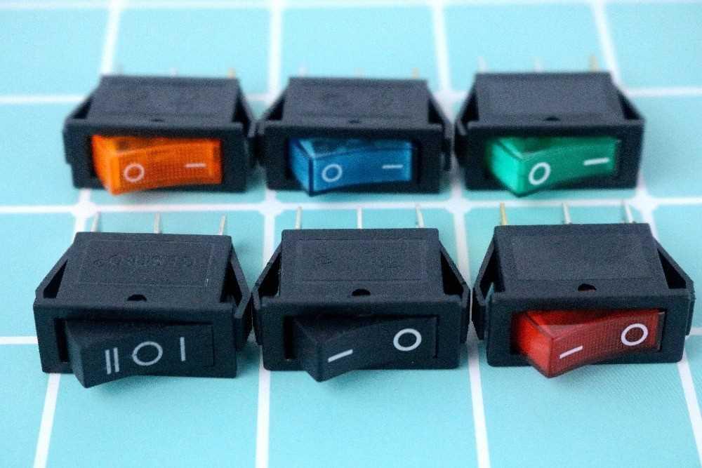 5pcs On/Off Rectangle Long Rocker Switch with Waterproof Cov