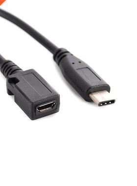 USB 3.1 Type-C Male To Micro USB Female Data Cable Connector