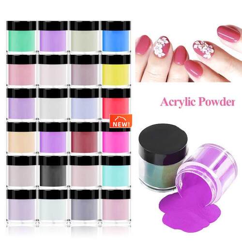 12/18/24pcs/Set Acrylic Powder Carving Nail Polymer Tip