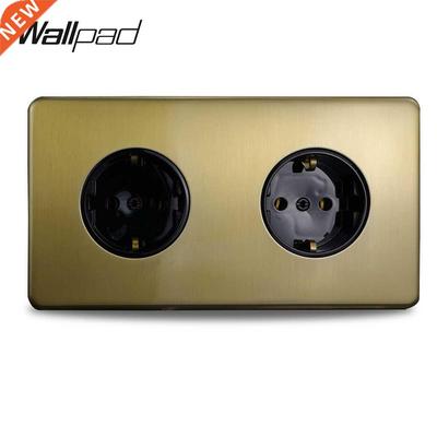 Wallpad Z6 Double EU Wall Power Socket Electrical Outlet wi