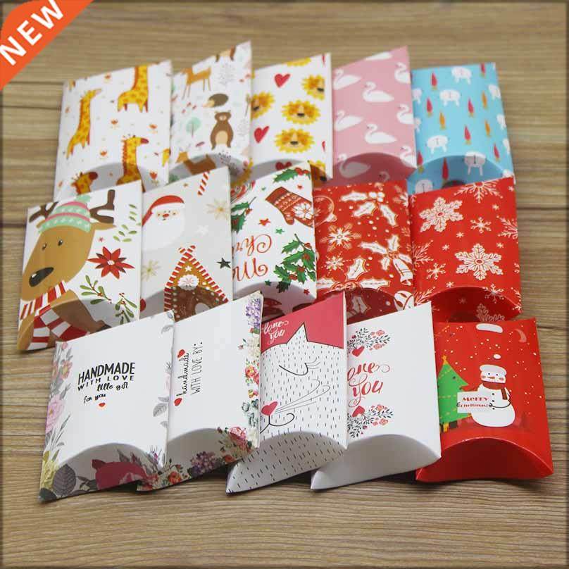 8x5.5x2cm 10/20pcs hot pillow box cute cat /giraffe animals