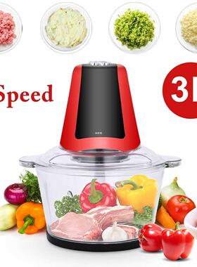 3L 220V Electric Chopper Powerful Meat Grinder Stainless Ste