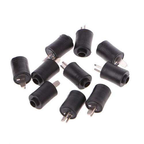 10 Pcs 2 Pin DIN Male Speaker Plug 2-Pin Plug Hifi Loudspeak